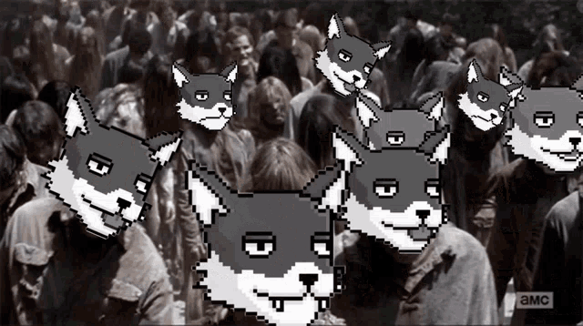 Private Foxes Zombie GIF