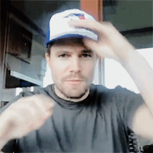 Stephen Amell Handsome GIF - Stephen Amell Handsome Cap GIFs