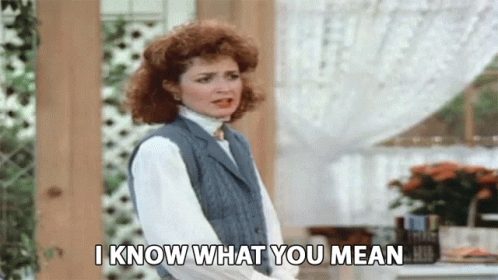 I Know What You Mean Mary Jo Shively GIF - I Know What You Mean Mary Jo Shively Annie Potts GIFs