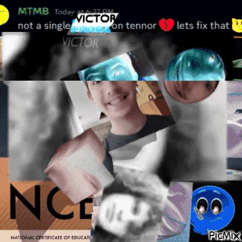 a collage of pictures with the words victor on the bottom