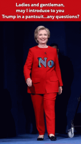 Hillary Clinton Trump In Pansuit GIF - Hillary Clinton Trump In Pansuit No GIFs