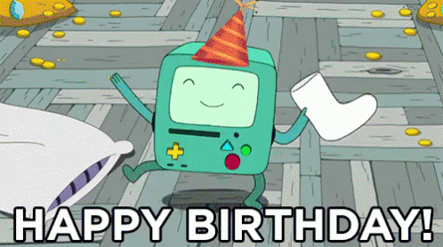 Happy Birthday Beemo GIF - Adventure Time Birthday GIFs