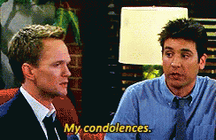 My Condolences GIF - How I Met Your Mother Himym Funeral GIFs