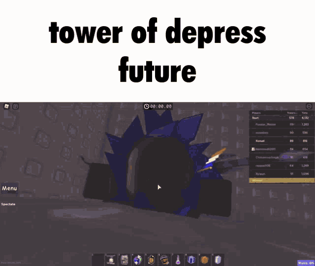 a screenshot of a video game called tower of depression