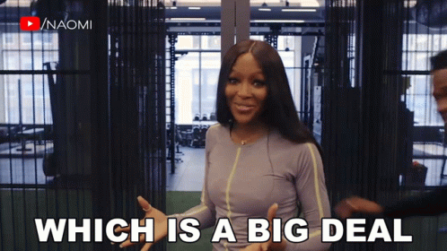 Which Is A Big Deal Naomi Campbell GIF - Which Is A Big Deal Naomi Campbell Being Naomi GIFs