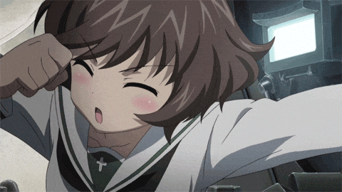 a girl in a school uniform with a cross on her chest