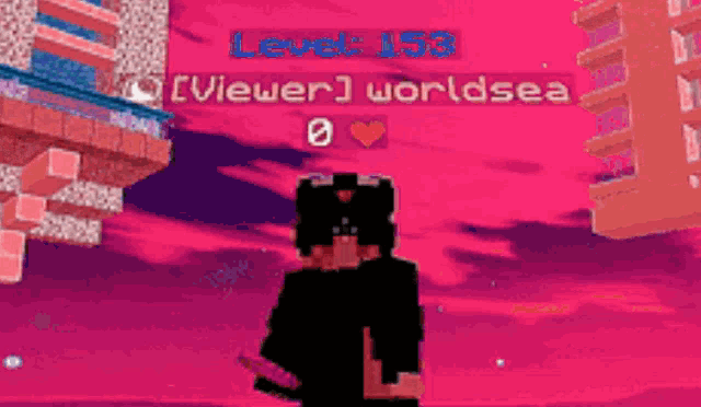 a screenshot of a video game shows a person with level 153