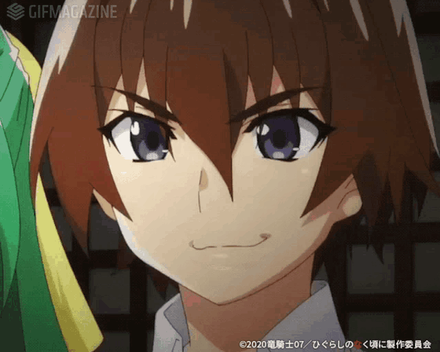 a close up of a person 's face with a gif magazine watermark on the bottom
