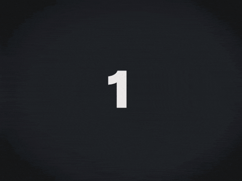 a black background with a white number 6 on it