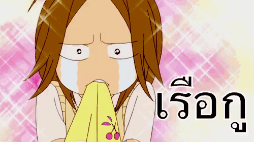 a cartoon of a girl blowing her nose in front of a pink background with chinese writing