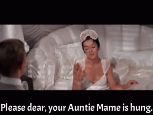 Auntie Mame Hung Hungover GIF - Auntie Mame Hung Hungover Auntie Mame GIFs