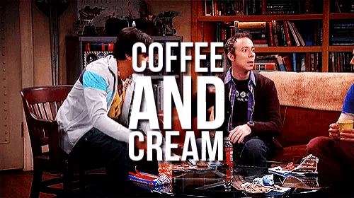 a group of people sitting around a table with the words coffee and cream written on the bottom