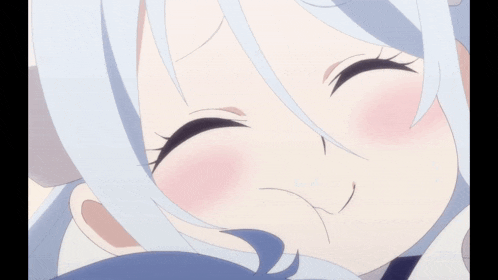 a close up of a girl 's face with white hair