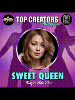 a poster for top creators philippines sweet queen magics elite star