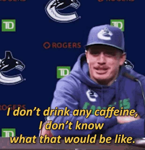 Nate Schmidt I Dont Drink Any Caffeine GIF - Nate Schmidt I Dont Drink Any Caffeine I Dont Know What That Would Be Life GIFs
