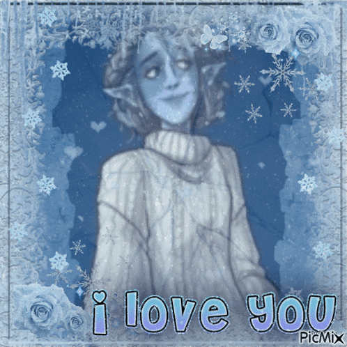 a drawing of a person with the words i love you on the bottom