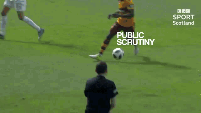 bbc sport scotland shows a soccer game