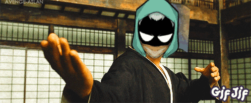 a gif of a man with a mask on his face and the words gif jif on the bottom