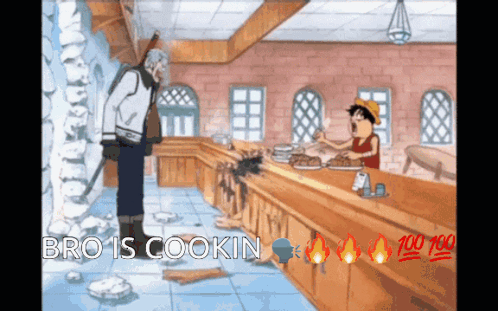 Luffy Cooking GIF - Luffy Cooking Eat GIFs