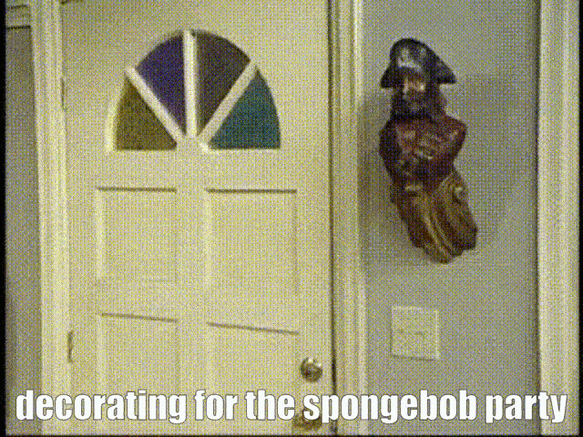Decorating Sponegbob GIF - Decorating Sponegbob Decorating For The Spongebob Party GIFs