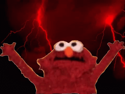 Thundering Elmo Intense GIF - Thundering Elmo Intense Storm GIFs