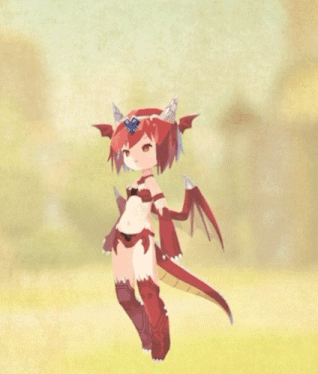 a cartoon of a girl dressed as a dragon with horns