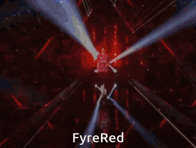 a computer generated image with the word fyre red on the bottom right