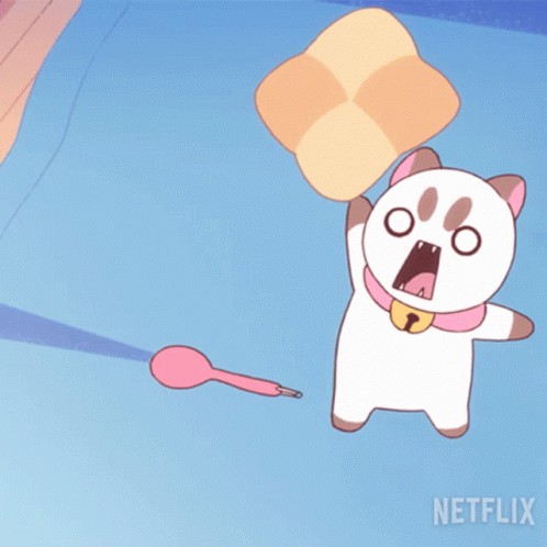 Throwing A Pillow Puppycat GIF - Throwing A Pillow Puppycat Bee And Puppycat GIFs