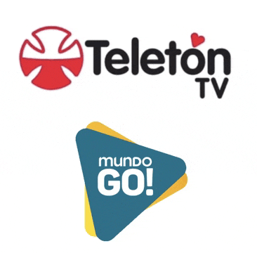 a teleton tv logo next to a mondo go logo