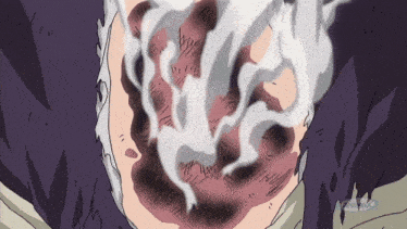 a cartoon drawing of a person with smoke coming out of his mouth
