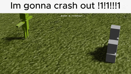 a screenshot of a video game that says im gonna crash out !!!