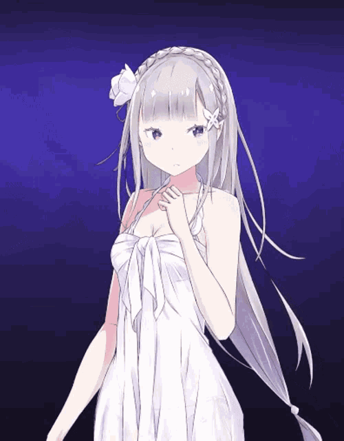 a drawing of a girl with long hair and a flower in her hair