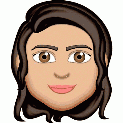 a cartoon drawing of a woman 's face with brown eyes and a pink lip
