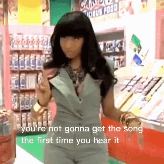 Nicki Minaj Nicki Minaj Meme Reaction Video GIF - Nicki Minaj Nicki Minaj Meme Reaction Video Youre Not Gonna Get The Song GIFs
