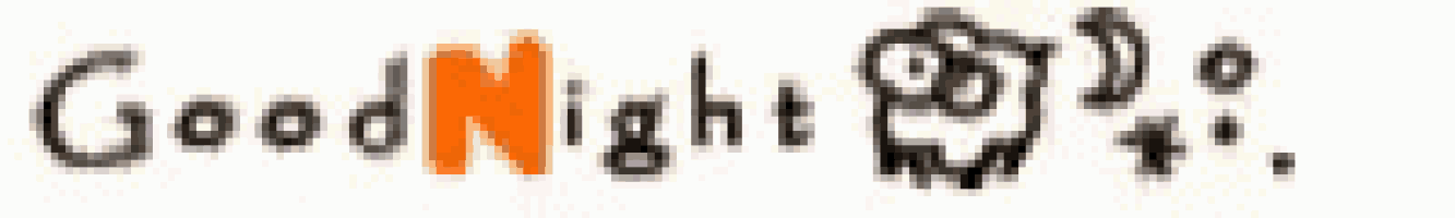 a blurry picture of the word goodnight on a white background
