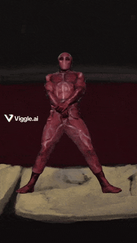 a drawing of a naked man with a viggle.ai watermark