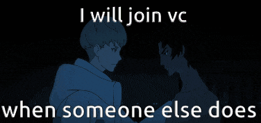 a drawing of a man with the words " i will join vc when someone else does "