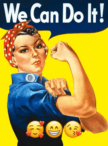 Women Rosie The Riveter GIF