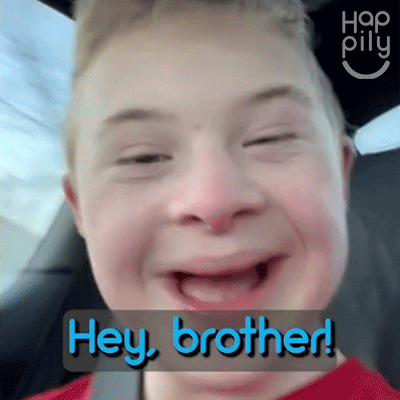 Hey Brother Happily GIF - Hey Brother Happily Hey Bro GIFs