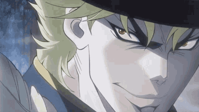 a close up of a cartoon character 's face