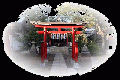 神社 お寺 神道 鳥居 GIF