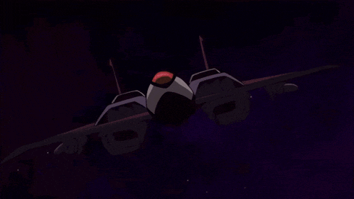 a purple object is being thrown in the air by a cartoon character