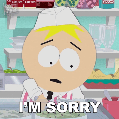 Im Sorry Butters Stotch GIF - Im Sorry Butters Stotch South Park Dikinbaus Hot Dogs GIFs