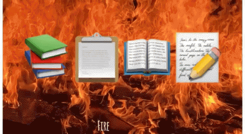 Fire Books GIF - Fire Books Write GIFs