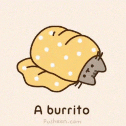 Yummy Burrito GIF - Yummy Burrito Pusheen GIFs