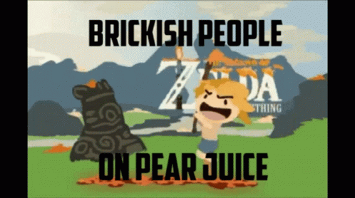 Brickish Pear Juice GIF - Brickish Pear Juice Legend Of Zelda GIFs