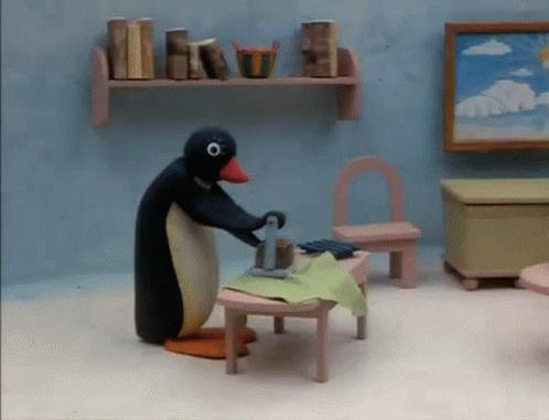 Pingu Iron GIF - Pingu Iron Ironing GIFs