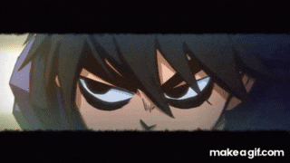 a close up of a cartoon character 's face with the words make a gif.com underneath it
