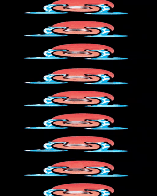 a cartoon drawing of a crying face with tears coming out of it on a black background