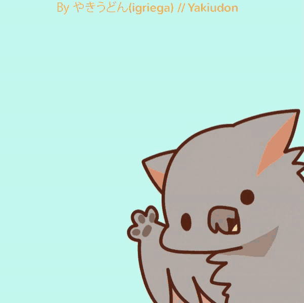 a cartoon drawing of a group of animals with the words by tigriegal / yakiudon at the bottom